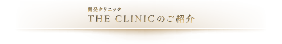 開発クリニックのTHE CLINIC（ザ・クリニック）の紹介です。
